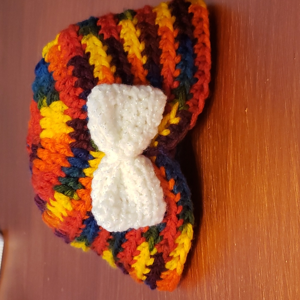 🌺🌻🍁❄ 5/$24 🌈 Handmade Newborn Rainbow Hat